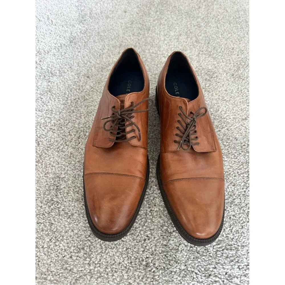 Cole Haan Modern Essentials Cap Toe Oxford C34138 British Tan Men’s 10.5